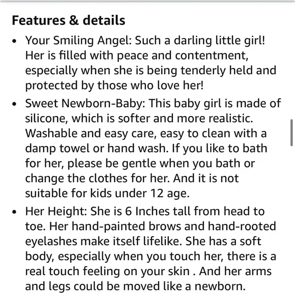 Adorable Reborn Baby Doll with Brown Hair and Cream Outfit - Picture 5 of 10